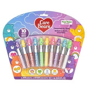 Set of 10 Care Bears Lip Balm with Figure Toppers